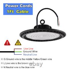 8 Pack 300 W UFO Shop Light Industrial Commercial High Bay Led Lights 30000 Lm