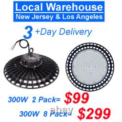 8 Pack 300 W UFO Shop Light Industrial Commercial High Bay Led Lights 30000 Lm