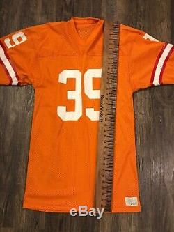 80s TAMPA BAY BUCCANEERS VINTAGE SAND KNIT FOOTBALL JERSEY HAMILTON New Old Rare