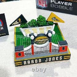 AARON JONES Green Bay Packers 1950 Classic Jersey NFL Exclusive Bobblehead