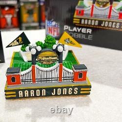 AARON JONES Green Bay Packers 1950 Classic Jersey NFL Exclusive Bobblehead