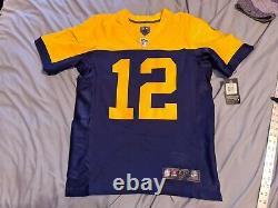 AARON RODGERS #12 GREEN BAY PACKERS Nike Elite THROWBACK Football Jersey 40 NWT