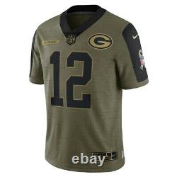 AARON RODGERS 2021 Nike Salute to Service Jersey GREEN BAY PACKERS 2XL