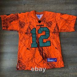 AARON RODGERS GREEN BAY PACKERS Salute To Service Orange Camo NFL Team JERSEY 48