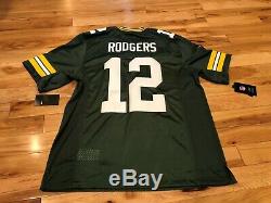 AARON RODGERS Green Bay Packers Nike LIMITED Home Jersey Stitched LARGE ($150)