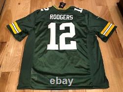 AARON RODGERS Green Bay Packers Nike LIMITED Home Jersey Stitched XXL ($160)