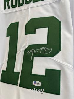 AARON RODGERS Jersey Autographed GREEN BAY PACKERS BAS COA