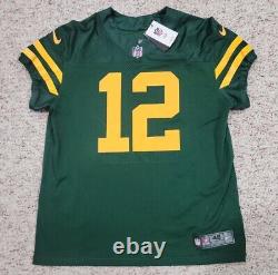 AARON RODGERS NIKE ELITE NFL Jersey Green Bay Packers 50s CLASSIC MVP Size 48 XL