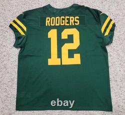 AARON RODGERS NIKE ELITE NFL Jersey Green Bay Packers 50s CLASSIC MVP Size 56 3X