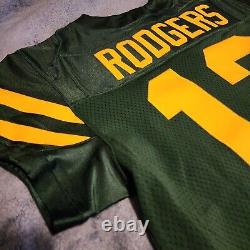 AARON RODGERS NIKE ELITE NFL Jersey Green Bay Packers 50s CLASSIC uniform MVP