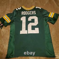 AARON RODGERS NIKE ELITE size 44 NFL Jersey Green Bay Packers Titletown MVP