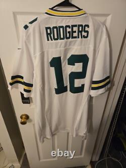 AARON RODGERS USA NIKE ON FIELD size 52 NFL Jersey Green Bay Packers MVP