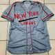 Ais New York Mets / Cubans #44 Baseball Jersey Size 46 Gray Red Jason Bay Issued