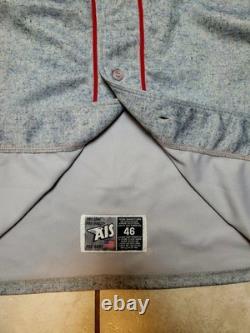 AIS New York Mets / Cubans #44 Baseball Jersey Size 46 Gray Red Jason Bay Issued