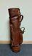 Antique Brown All Genuine Leather Golf Carry Bay A. F. Corp. New Jersey