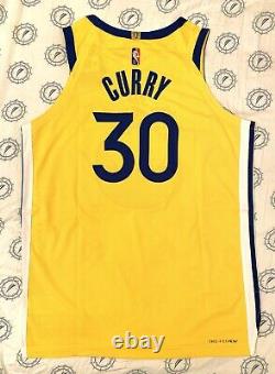 AUTHENTIC Nike Jordan ADV Stephen Curry Warriors NBA Statement Bay Jersey 48 L