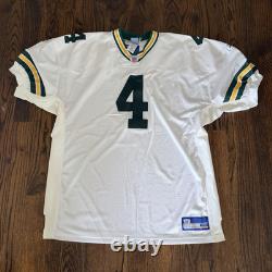 AUTHENTIC Reebok Green Bay Packers Brett Favre #4 NFL Jersey White Men's Size 56