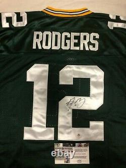 Aaron RODGER Green Bay Packers Autographed Jersey Brand New With Tags, size 50/L