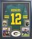Aaron Rodgers Framed Signed Jersey Fanatics Autographed Green Bay Packers