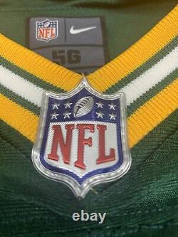 Aaron Rodgers Green Bay Packers Authentic Home Green Nike ELite Jersey Sz 56