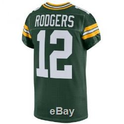 Aaron Rodgers Green Bay Packers Authentic Home Green Nike Jersey Size 44