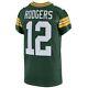 Aaron Rodgers Green Bay Packers Authentic Home Green Nike Jersey Size 48