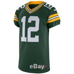 Aaron Rodgers Green Bay Packers Authentic Home Green Nike Jersey Size 48