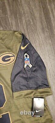 Aaron Rodgers Green Bay Packers Nike 2021 Salute To Service Jersey size XXL