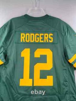 Aaron Rodgers Green Bay Packers Nike Alternate Game Player Jersey Men's #12 New