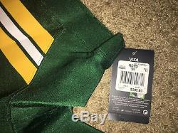 Aaron Rodgers Green Bay Packers Nike Authentic Elite Jersey 52 XXL NWT