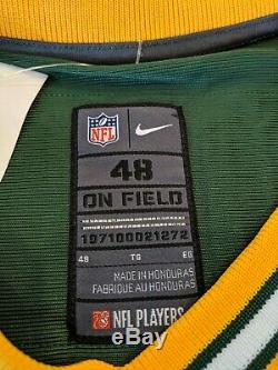 Aaron Rodgers Green Bay Packers Nike Elite AUTHENTIC On-Field Green Jersey 48