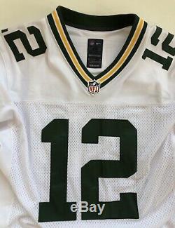 Aaron Rodgers Green Bay Packers Nike Elite Authentic On-Field White Jersey 48 XL