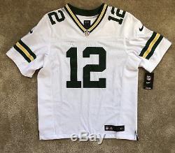 Aaron Rodgers Green Bay Packers Nike Elite Authentic White Jersey 48 / XL NWT