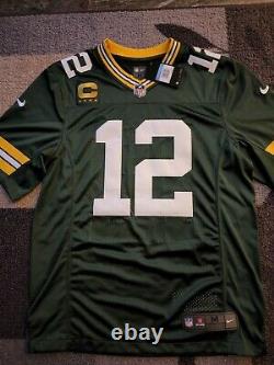 Aaron Rodgers Green Bay Packers Nike Vapor Limited Captain Jersey