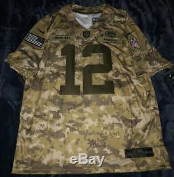 Aaron Rodgers Green Bay packers Salute to Service Army Camo AUTHENTIC Jersey