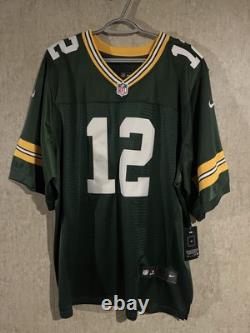 Aaron Rodgers Nike On Field Green Bay Packers Jersey Size 48 NWT Stitched