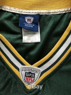 Aaron Rodgers On Field Reebok Super Bowl XLV Green Bay Packers Jersey Size 50