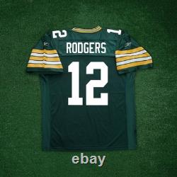 Aaron Rodgers Reebok Green Bay Packers NFL Authentic On-Field EQT Home Jersey