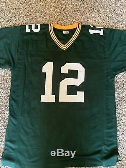 Aaron Rodgers Signed Autographed Green Bay Packers New Men's Green Jersey XL