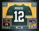 Aaron Rodgers Framed Jersey Green Bay Packers