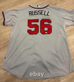 Adam Russell Atlanta Braves #56 Team Issued Jersey MLB Authenticated Majestic