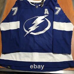 Adidas Authentic Victor Hedman Tampa Bay Lightning NHL Hockey Jersey Blue 52