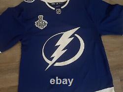 Adidas Climalite Tampa Bay Lighting Jersey Size 52 Blank (with 2020 Cup badge)