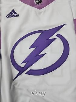 Adidas Hockey Tampa Bay Lightning Jersey Number 88 Hockey Fights Cancer
