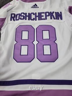 Adidas Hockey Tampa Bay Lightning Jersey Number 88 Hockey Fights Cancer