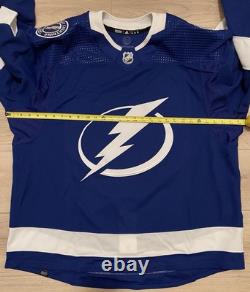 Adidas MiC Tampa Bay Lightning Team Issue Primegreen Authentic Jersey Size 60