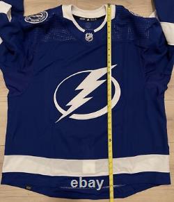 Adidas MiC Tampa Bay Lightning Team Issue Primegreen Authentic Jersey Size 60