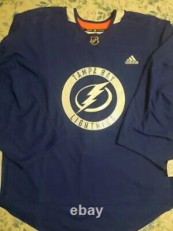 Adidas NHL Tampa Bay Lightning Men's Authentic Pro Practice Jersey Size 58