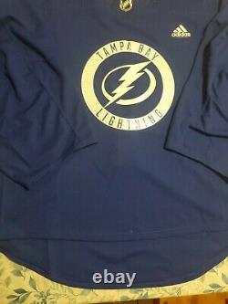 Adidas NHL Tampa Bay Lightning Men's Authentic Pro Practice Jersey Size 58