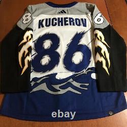 Adidas Nikita Kucherov Tampa Bay Lightning Reverse Retro Storm Jersey White 50